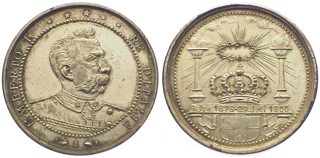 Foto Italien, Königreich versilb Bronzemedaille 1900