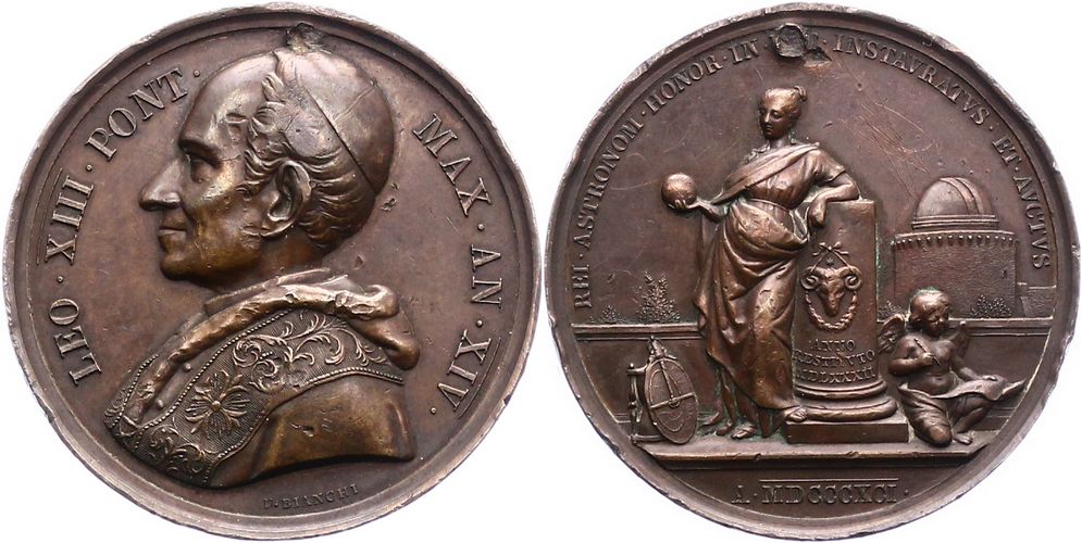 Foto Italien-Kirchenstaat Bronzemedaille 1891