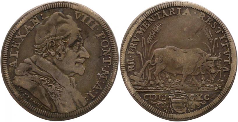 Foto Italien-Kirchenstaat Testone 1690