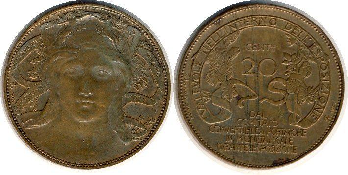 Foto Italien Medaille 1906