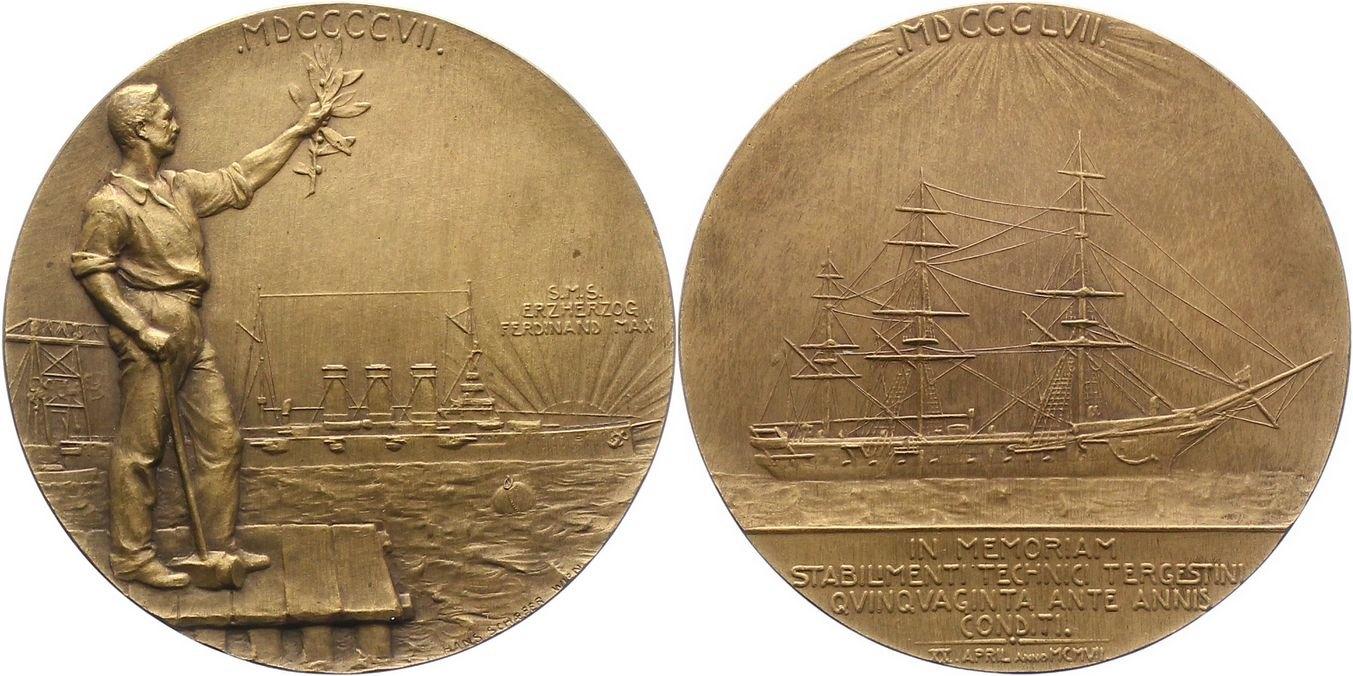 Foto Italien-Triest Bronzemedaille 1907