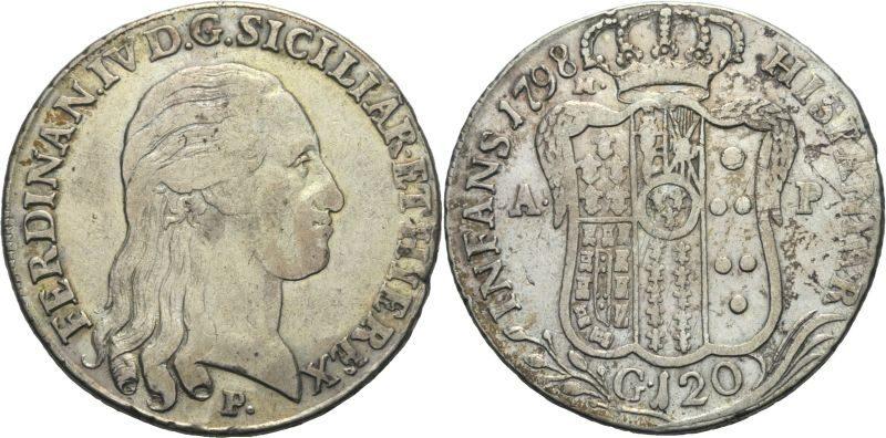 Foto Italien/Neapel/Sizilien Piastra zu 120 Grana 1798
