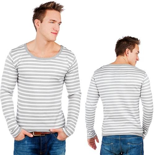 Foto Italy Style Stripes Sweater White/Grey