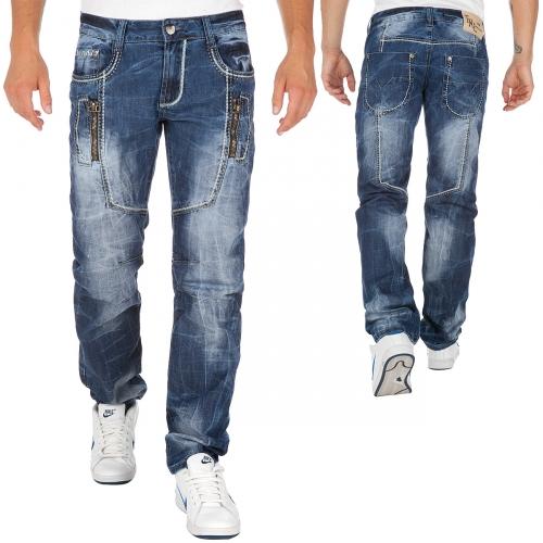 Foto Italy Style TKL Strong Jeans Blue/White