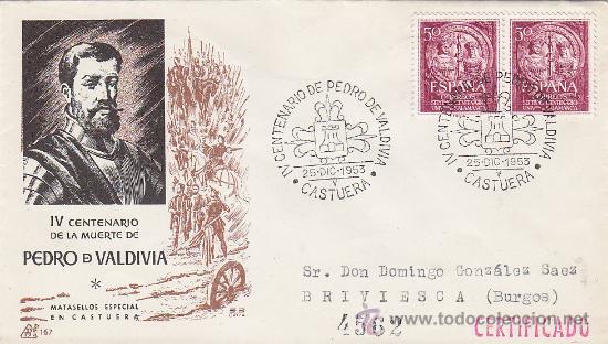 Foto iv centenario muerte pedro valdivia, castuera (badajoz) 1953 mat