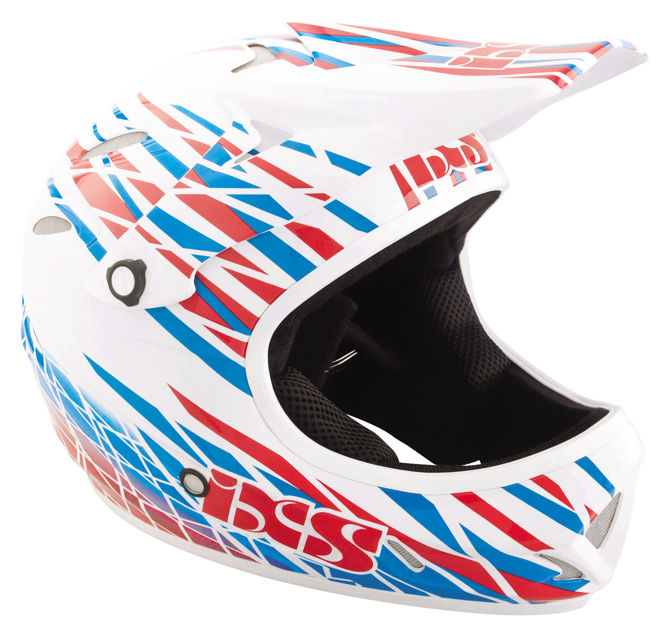 Foto IXS Phobos Spider Casco Downhill rojo/blanco, l