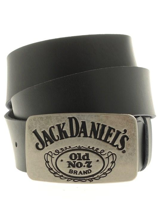 Foto Jack Daniels negro Cinturón plata Hebilla
