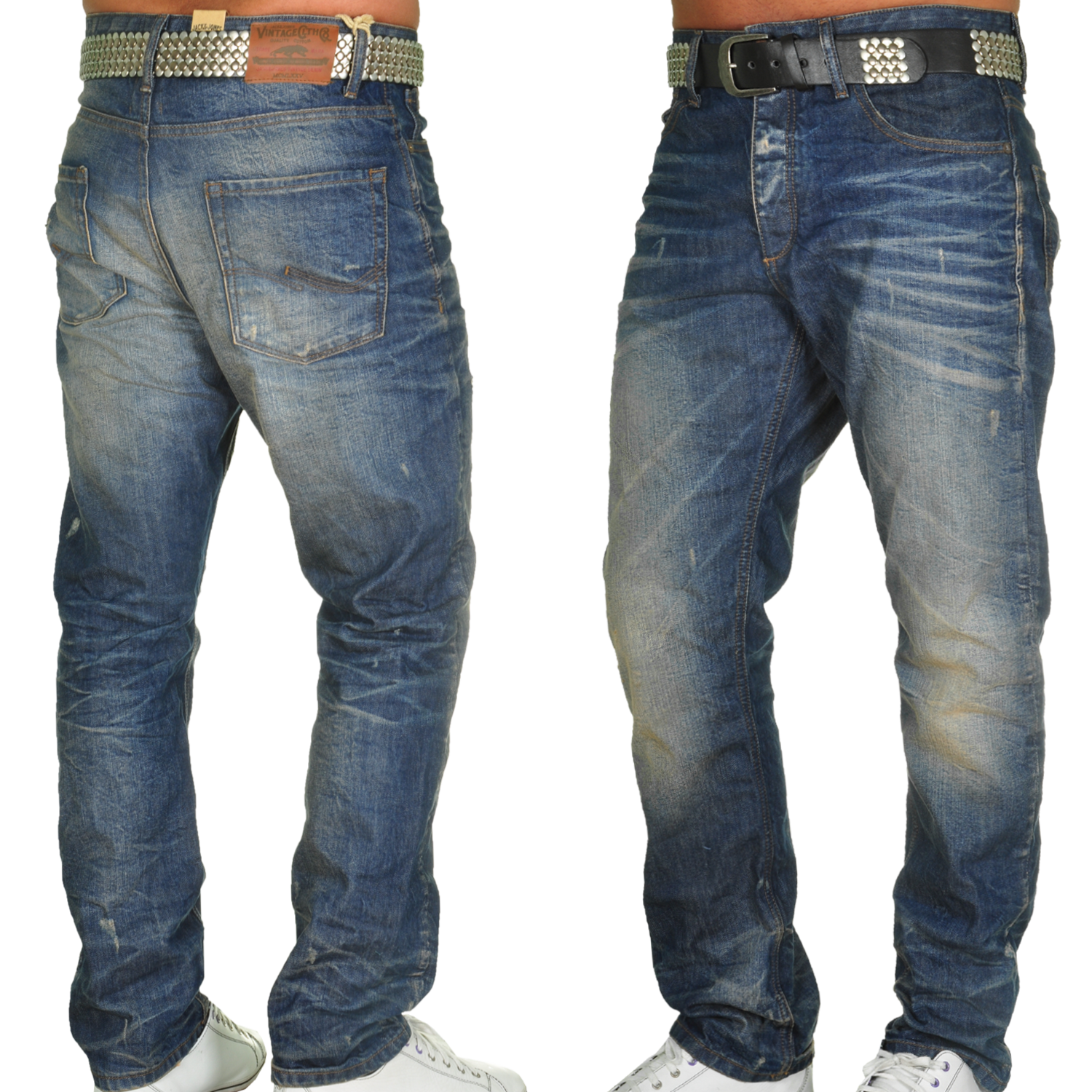 Foto Jack & Jones Stan Original Jjvc Noos Hombres Anti Fit Jeans Azul Ac...