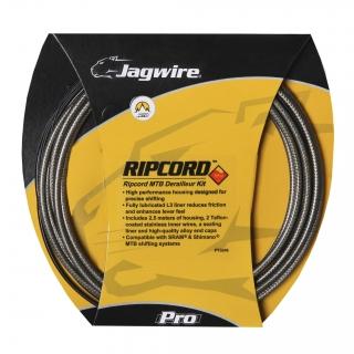 Foto JAGWIRE Kit RIPCORD Completo cable y funda para cambio Carbón Plata
