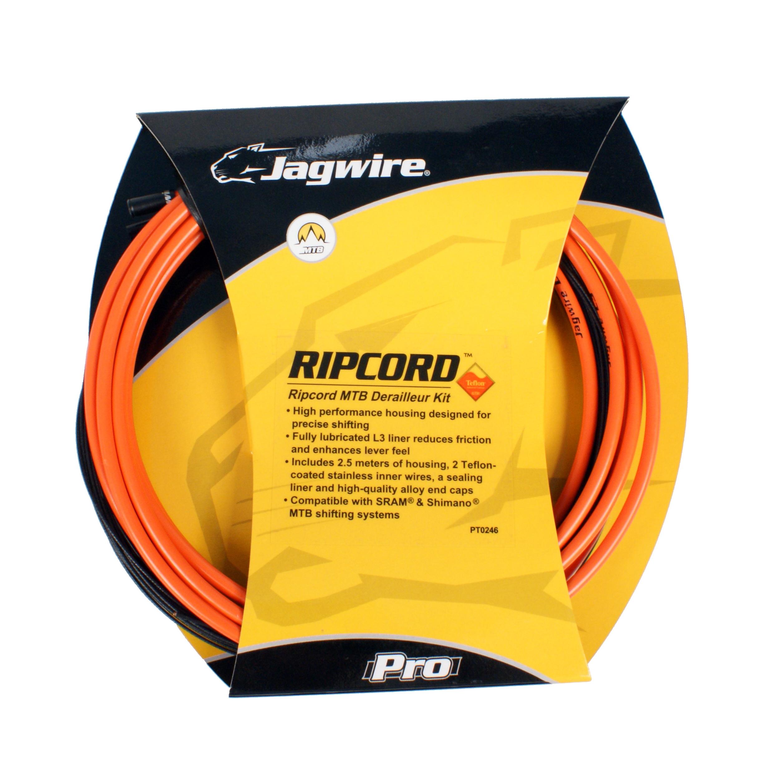Foto JAGWIRE Kit RIPCORD Completo cable y funda para cambio Naranja Maxxis