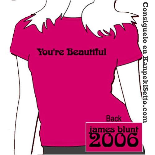 Foto James Blunt Camiseta Chica You´re Beautiful Talla S