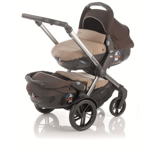 Foto Jané twone matrix, cochecito gemelar para bebés Basalt R28