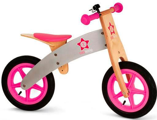 Foto JANOD 03241 Bicicleta de Madera Rosa