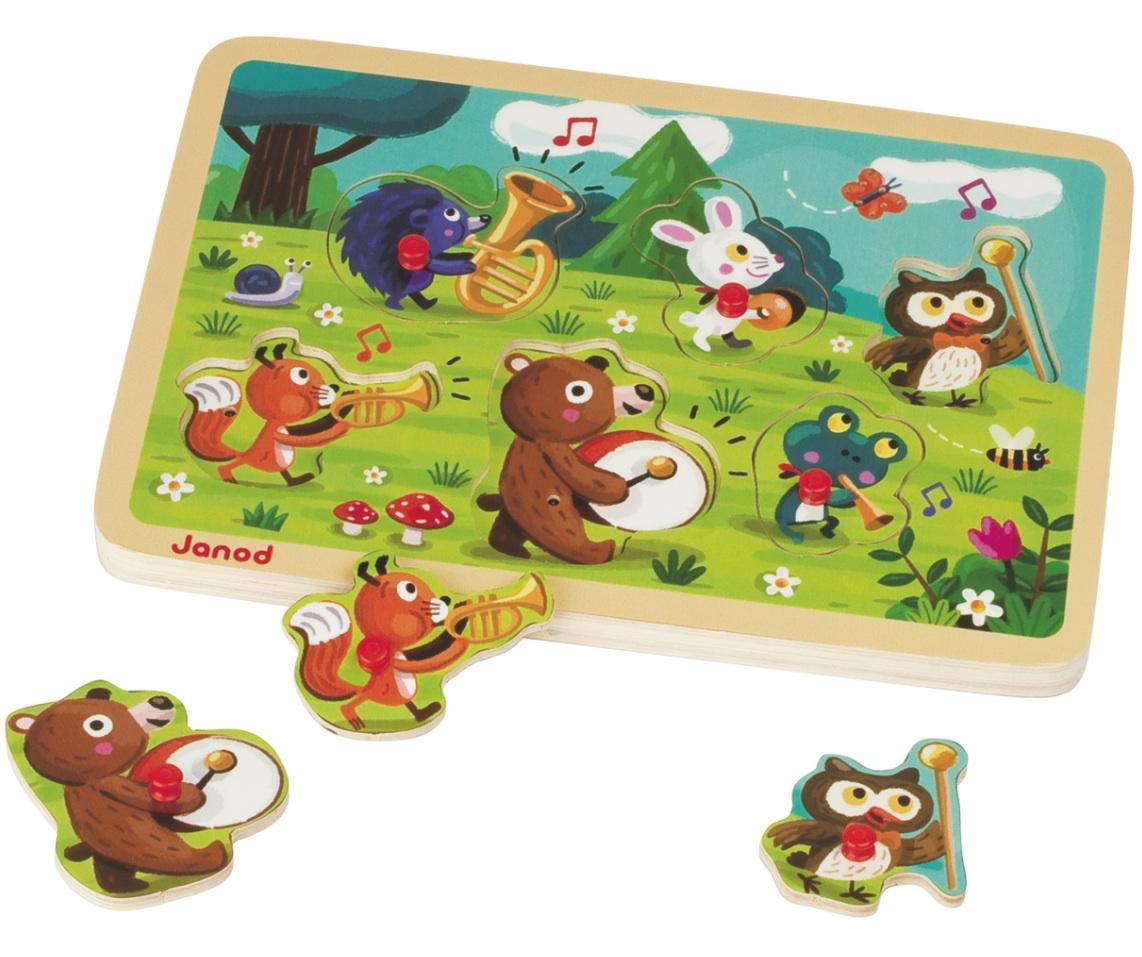 Foto JANOD 05496 Puzzle Musical Orquestra de Animales