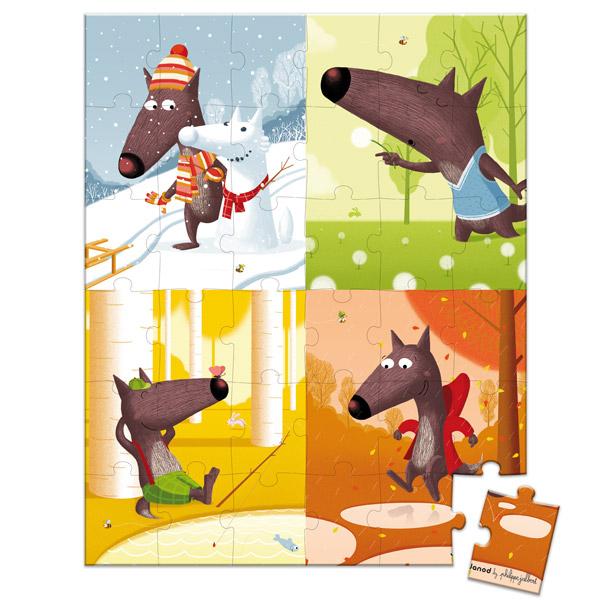 Foto Janod Puzzle lobo 4 estaciones
