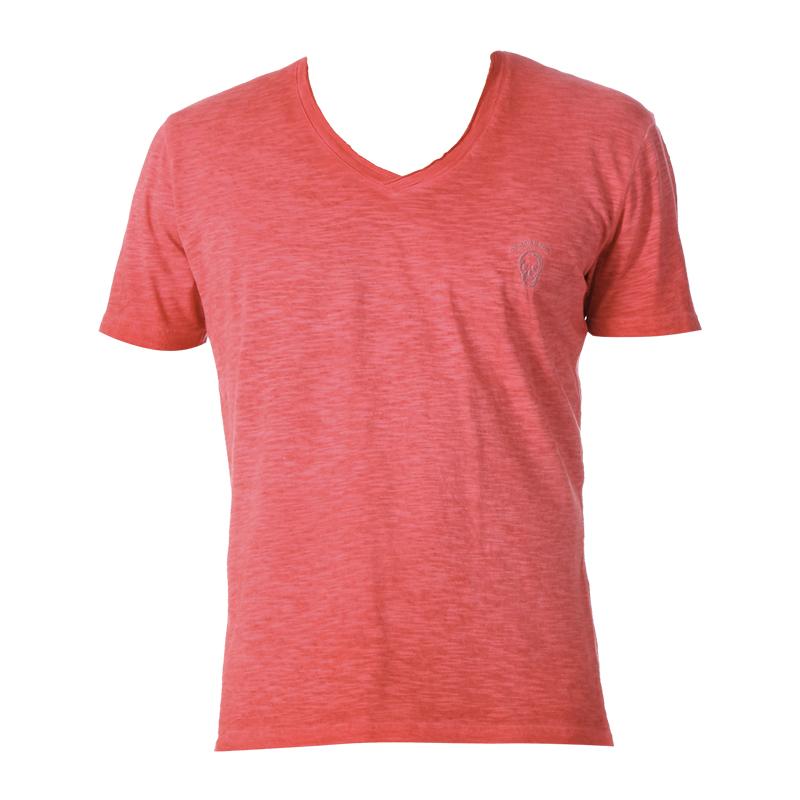 Foto Japan Rags Camiseta de manga corta - hjudahmc - Rojo / Coral