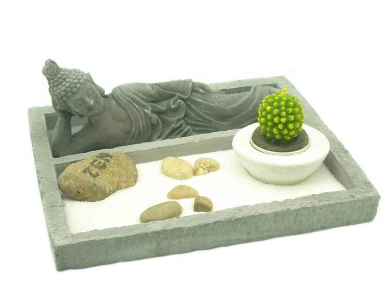 Foto Jardin zen buda tumbado 22x19x2 cms