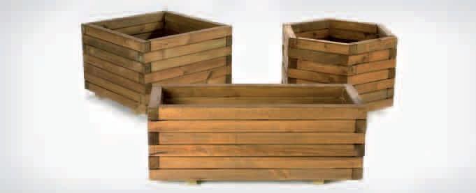 Foto Jardinera de madera rectangular 35x40x100