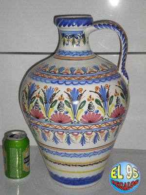 Foto Jarrón Ceramica Decorativo Azul