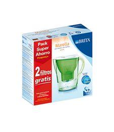 Foto Jarra agua brita marella lum verde + 2 filtros