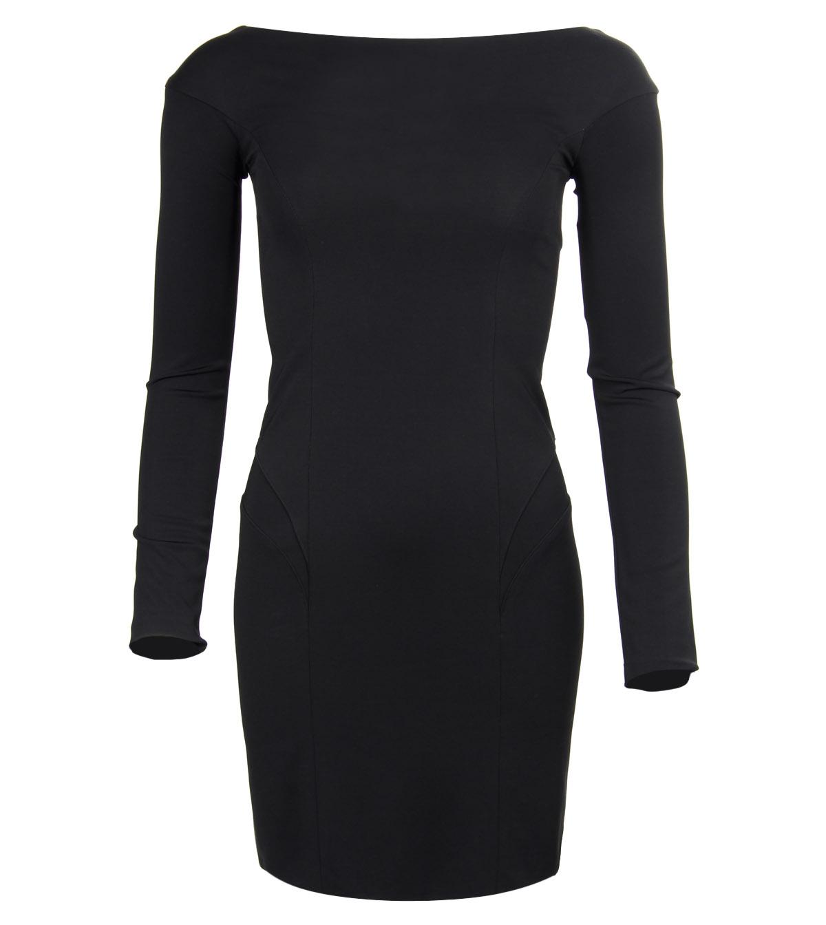 Foto Jasmine de Milo Black Stretch Crepe Jersey Dress