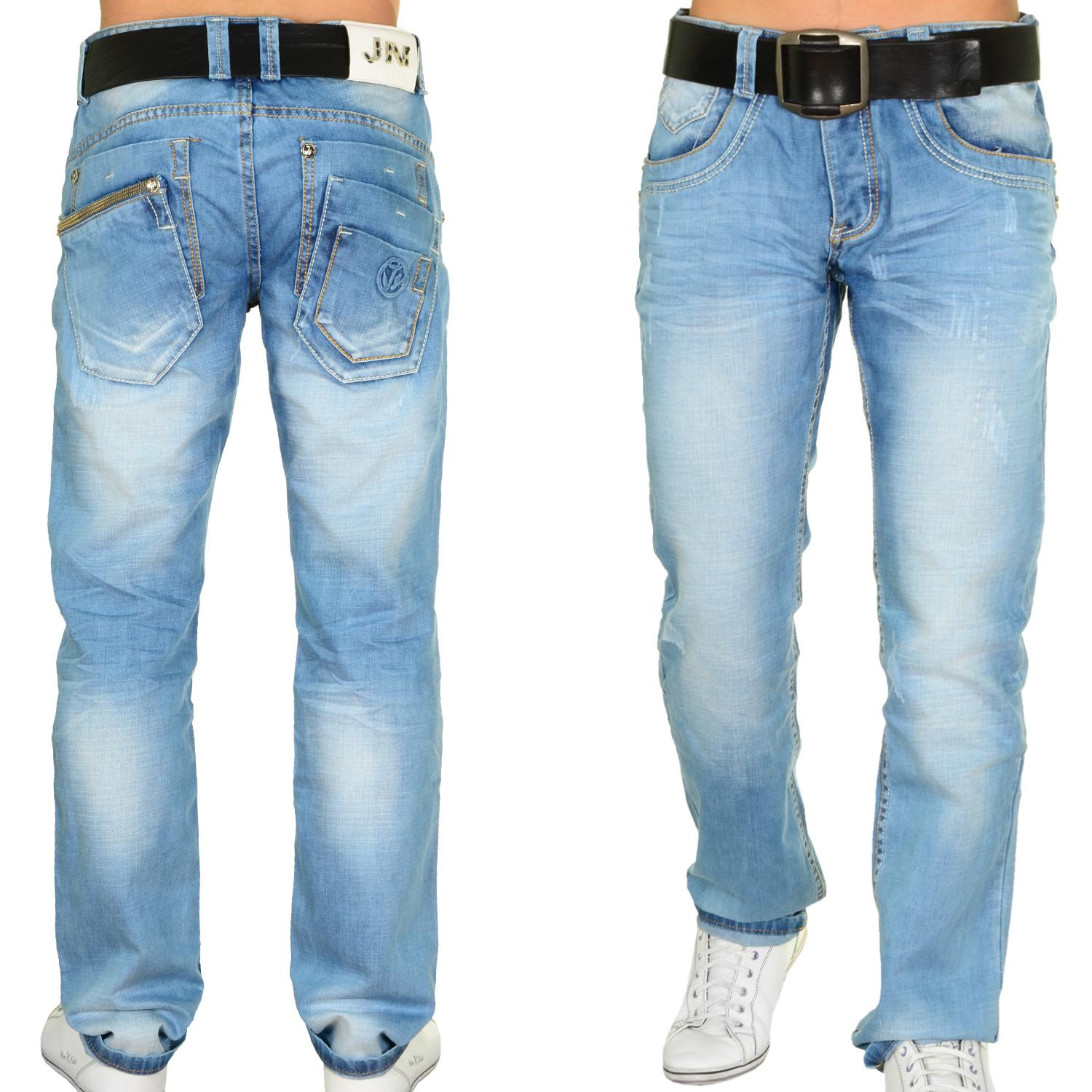 Foto Jeansnet Washed Slim Fit Jeans Azul Claro
