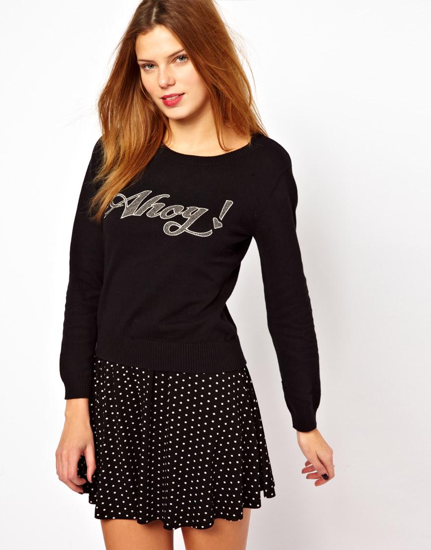 Foto Jersey Ahoy de Sugarhill Boutique Negro/marfil