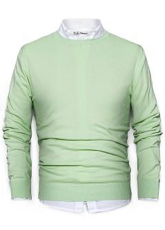 Foto Jersey Algodón Cuello Redondo verde claro H.E. by MANGO