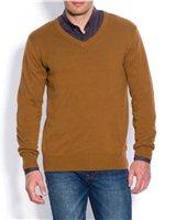 Foto Jersey cuello de pico 100% algodón