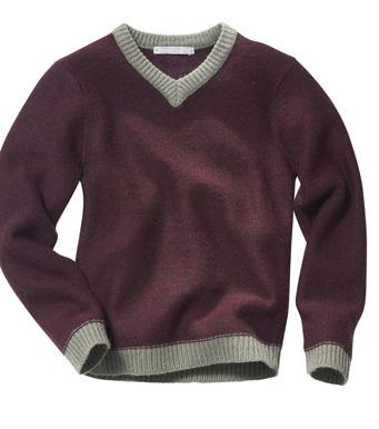 Foto Jersey de punto cuello V niño