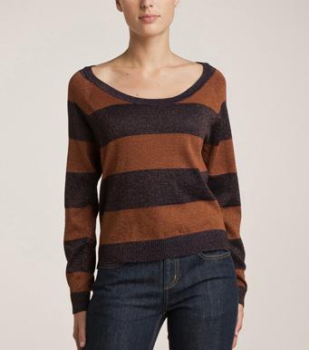 Foto Jersey estampado cuello barco mujer