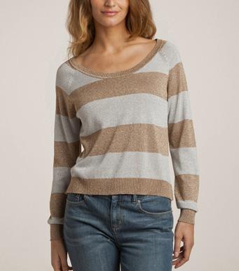 Foto Jersey estampado cuello barco mujer