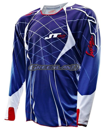 Foto Jersey jt racing evo lite 2013 azul/blanco