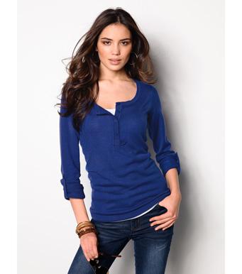 Foto Jersey mujer manga larga regulable punto tricot