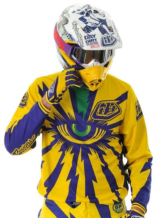 Foto Jersey Mx Troy Lee Designs 2013 Gp Cyclops Amarillo Morado