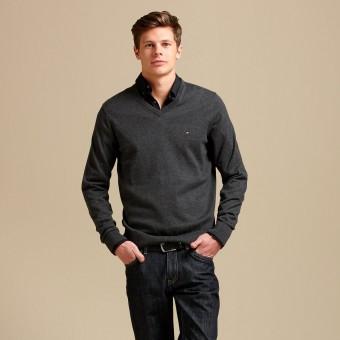 Foto Jersey tommy hilfiger hombre ctn cashmere v-nk charcoal