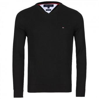 Foto Jersey tommy hilfiger hombre pacific v-nk cf negro