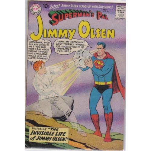 Foto JIMMY OLSEN #40 VG+ SUPERMANS PAL DC COMICS