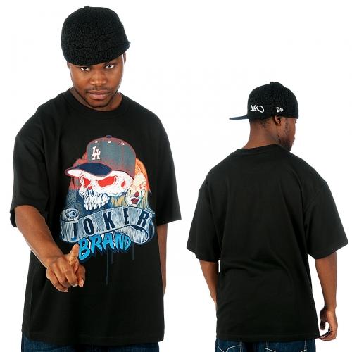 Foto Joker Skull gorro camiseta negra talla XXL