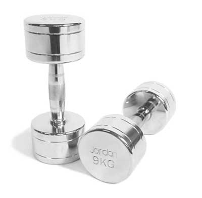 Foto Jordan Chrome Dumbell Set (1-10kg) & vertical rack