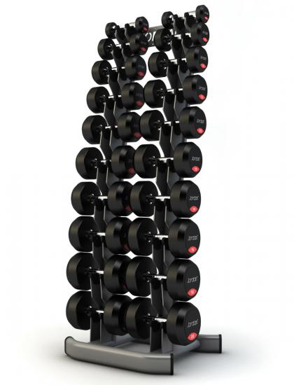 Foto Jordan Fitness 2kg - 20kg Mancuernas de goma y Rack Vertical (2kg increments/ 10 pairs)