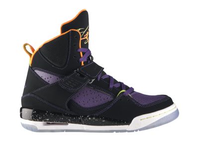 Foto Jordan Flight 45 High Premium Zapatillas de baloncesto - Chicos - Negro/Morado - 3.5Y