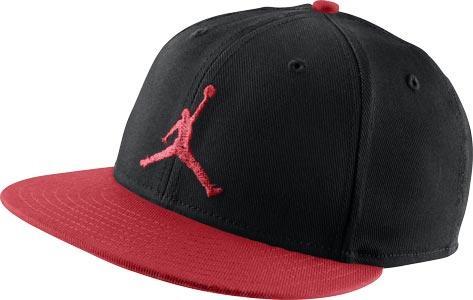 Foto Jordan True Jumpman Snapback gorra negro rojo
