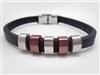 Foto Joyas de Viceroy Fashion hombre pulsera acero y cuero.