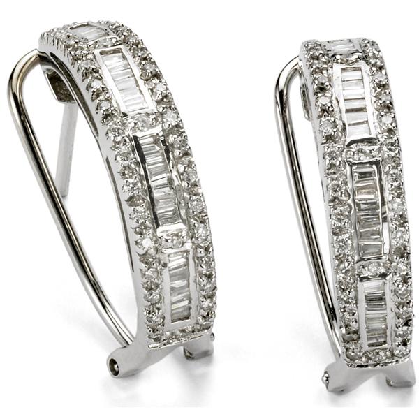 Foto joyas oro pendientes diamantes - mujer