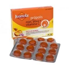 Foto juanola própolis con miel, altea + vitamina c, 24 pastillas blandas
