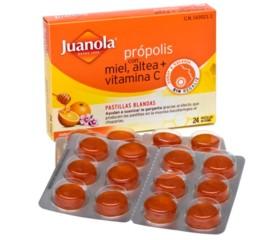 Foto juanola própolis con miel, zinc + vitamina c, 24 pastillas blandas