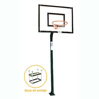 Foto Juego 2 canastas minibasket FIJAS 80x80 tablero lynx foam 0,80 m
