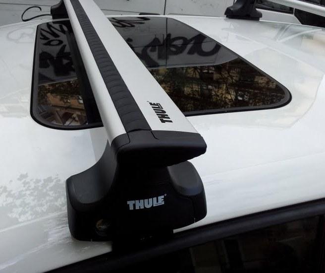 Foto Juego de barras thule wingbar + pie 754 para toyota yaris 2006> 5 pue