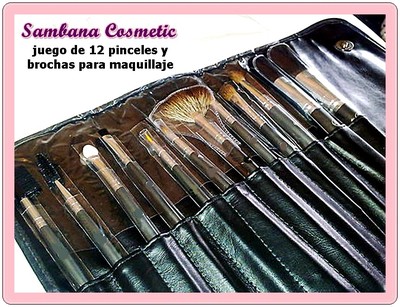 Foto Juego De Brochas Y Pinceles De Maquillaje En Estuche Varios Dise�os 12 Unidades